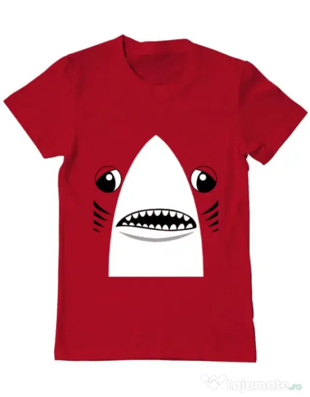 Tricou ADLER barbat Shark suit Rosu