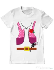 Tricou ADLER barbat Cowboy suit 2 Alb