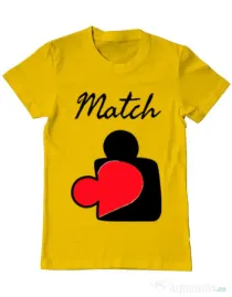 Tricou ADLER barbat Perfect match Galben