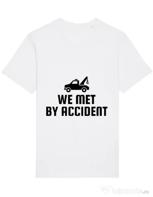 Tricou STANLEY STELLA barbat We met by accident Alb