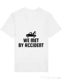Tricou STANLEY STELLA barbat We met by accident Alb