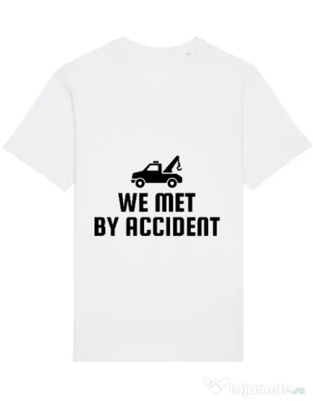 Tricou STANLEY STELLA barbat We met by accident Alb
