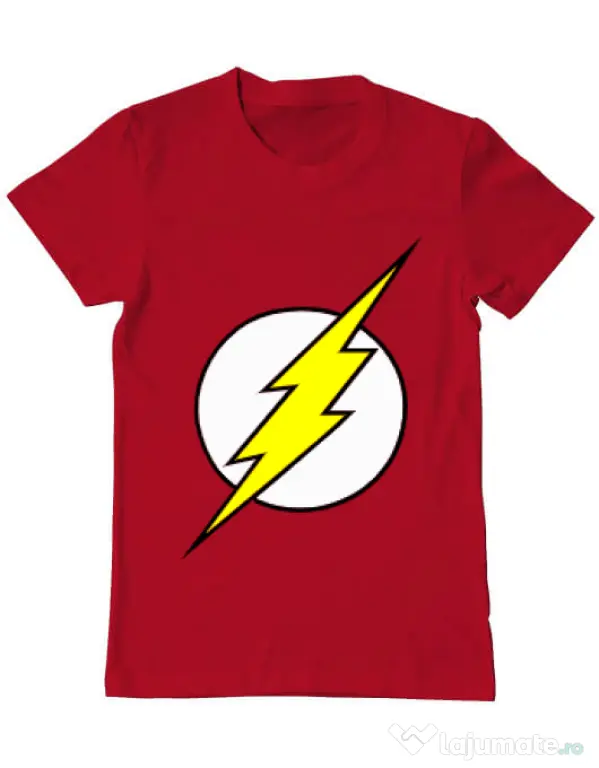 Tricou ADLER barbat The Flash Rosu