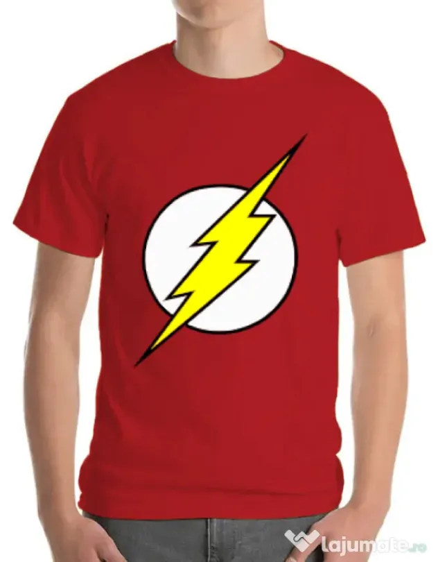Tricou ADLER barbat The Flash Rosu