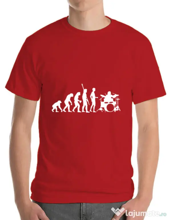 Tricou ADLER barbat Drummer evolution Rosu