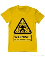 Tricou ADLER barbat Do not make me angry Galben