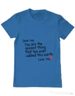 Tricou ADLER barbat Dear me Albastru azuriu