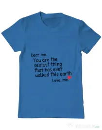 Tricou ADLER barbat Dear me Albastru azuriu