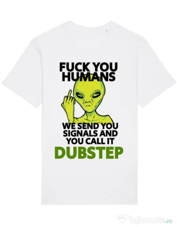 Tricou STANLEY STELLA barbat Dubstep alien Alb