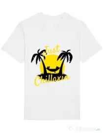 Tricou STANLEY STELLA barbat Just chillaxin Alb