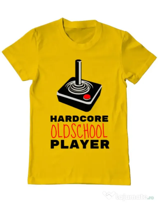 Tricou ADLER barbat Hardcore player Galben