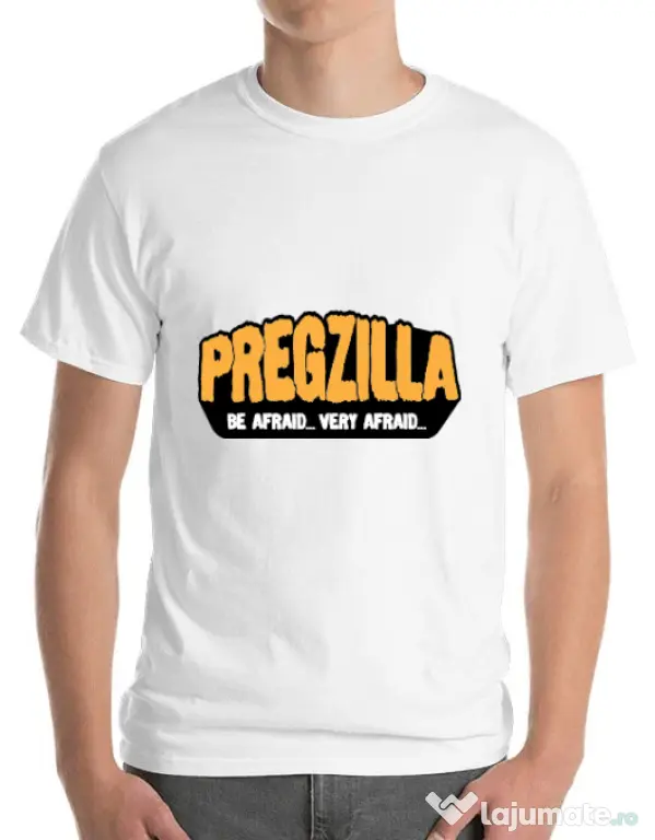 Tricou ADLER barbat Pregzilla Alb