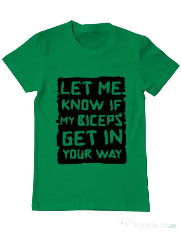 Tricou ADLER barbat My biceps Verde mediu