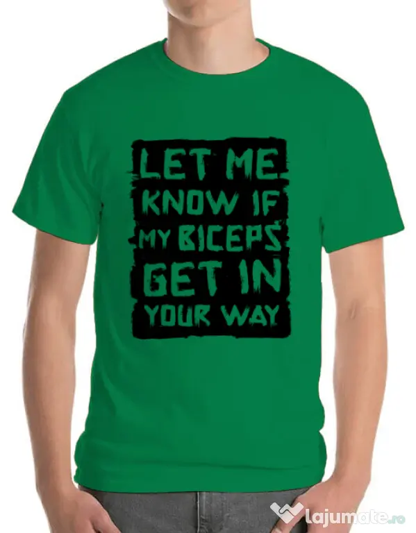 Tricou ADLER barbat My biceps Verde mediu