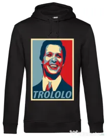 Hoodie barbat cu gluga Trololo Negru