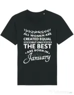 Tricou STANLEY STELLA barbat The best women are born in January Negru