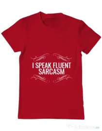 Tricou ADLER barbat Sarcasm Rosu