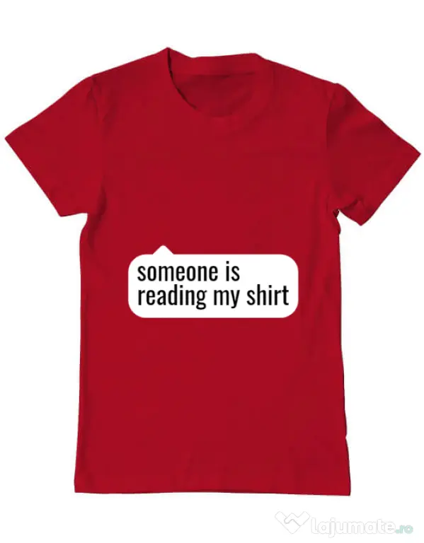 Tricou ADLER barbat Reading my shirt Rosu