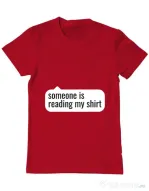 Tricou ADLER barbat Reading my shirt Rosu