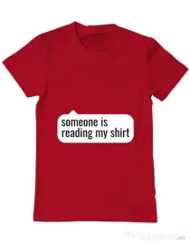 Tricou ADLER barbat Reading my shirt Rosu