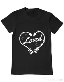 Tricou ADLER barbat Loved Negru