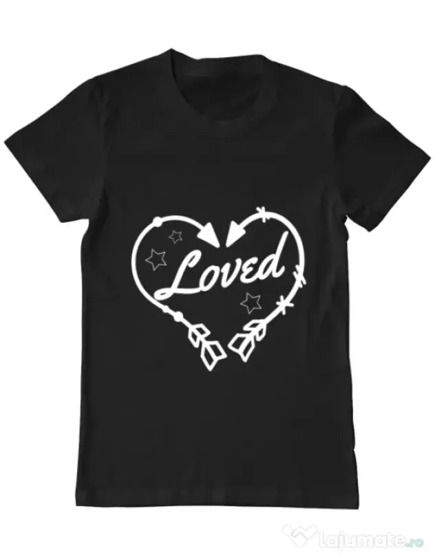 Tricou ADLER barbat Loved Negru