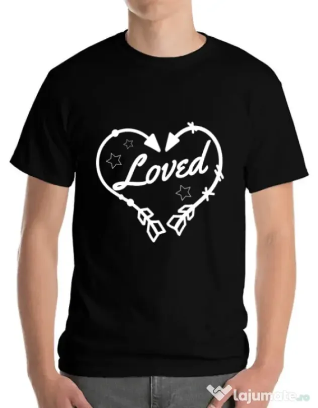 Tricou ADLER barbat Loved Negru