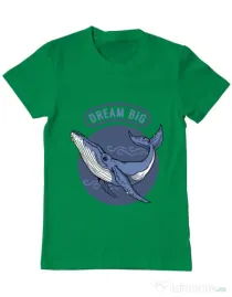 Tricou ADLER barbat Dream big Verde mediu
