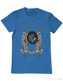 Tricou ADLER barbat A little dirt Albastru azuriu