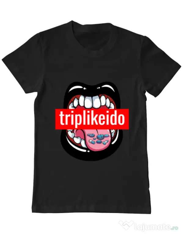 Tricou ADLER barbat Trip like I do Negru