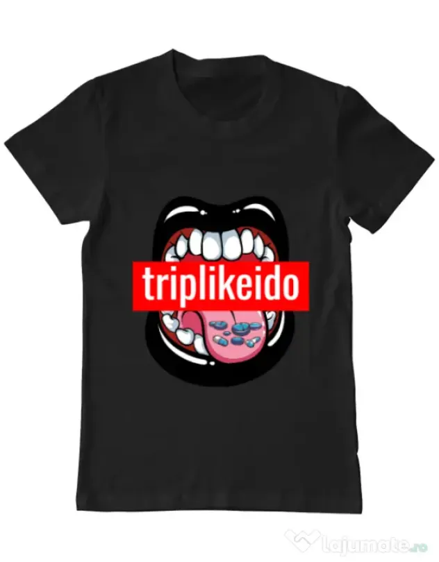 Tricou ADLER barbat Trip like I do Negru