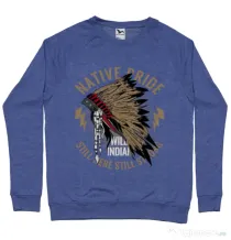 Bluza ADLER barbat Native pride Albastru melanj
