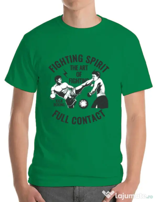 Tricou ADLER barbat Kick boxing Verde mediu