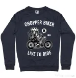 Bluza ADLER barbat Chopper biker Denim inchis