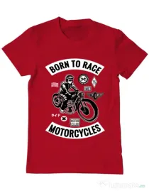 Tricou ADLER barbat Born to race Rosu