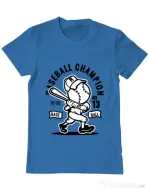 Tricou ADLER barbat Baseball Champion Albastru azuriu