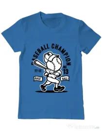 Tricou ADLER barbat Baseball Champion Albastru azuriu