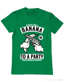 Tricou ADLER barbat Banana Party Verde mediu