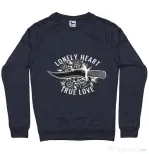 Bluza ADLER barbat Lonely heart Denim inchis