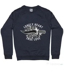 Bluza ADLER barbat Lonely heart Denim inchis