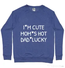 Bluza ADLER barbat I’m cute Albastru melanj