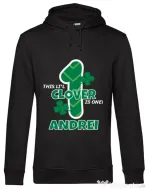 Hoodie barbat cu gluga Little clover Negru