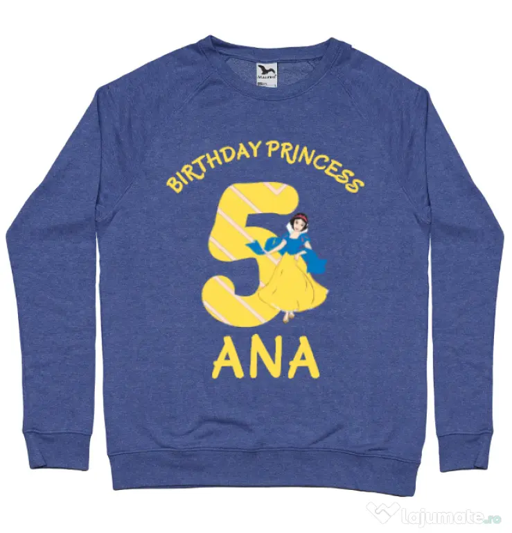 Bluza ADLER barbat Birthday Princess Albastru melanj