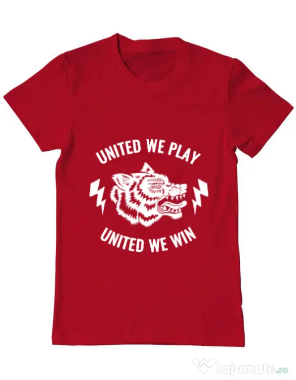 Tricou ADLER barbat United we play Rosu
