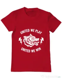 Tricou ADLER barbat United we play Rosu