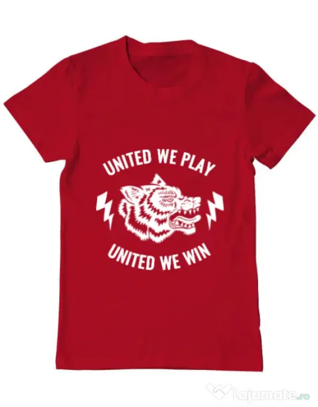 Tricou ADLER barbat United we play Rosu