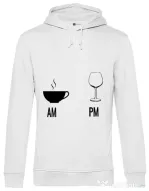 Hoodie barbat cu gluga My days Alb