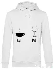 Hoodie barbat cu gluga My days Alb