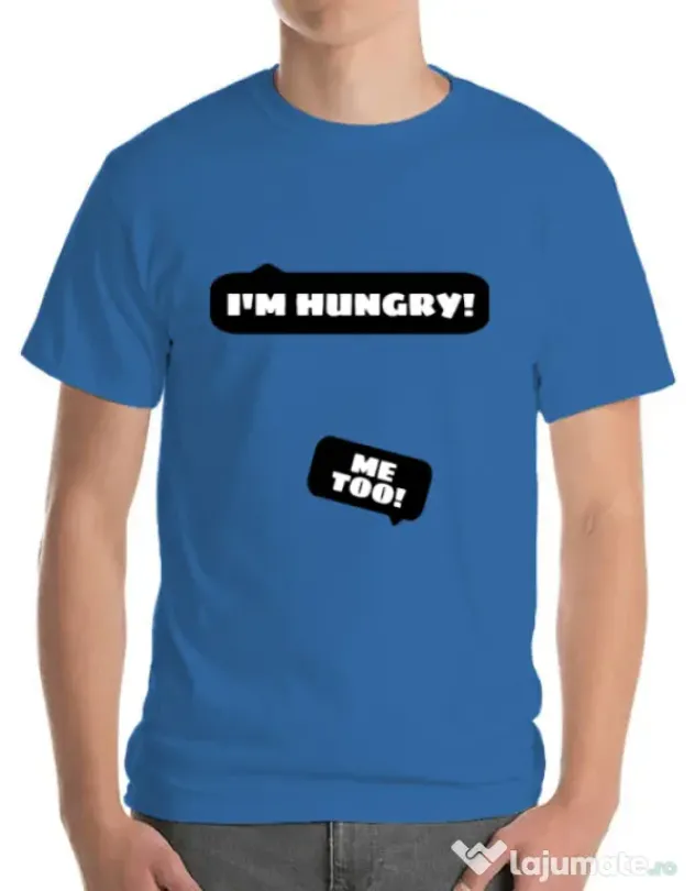 Tricou ADLER barbat Hungry Mommy Albastru azuriu