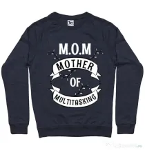Bluza ADLER barbat Mother of multitasking Denim inchis